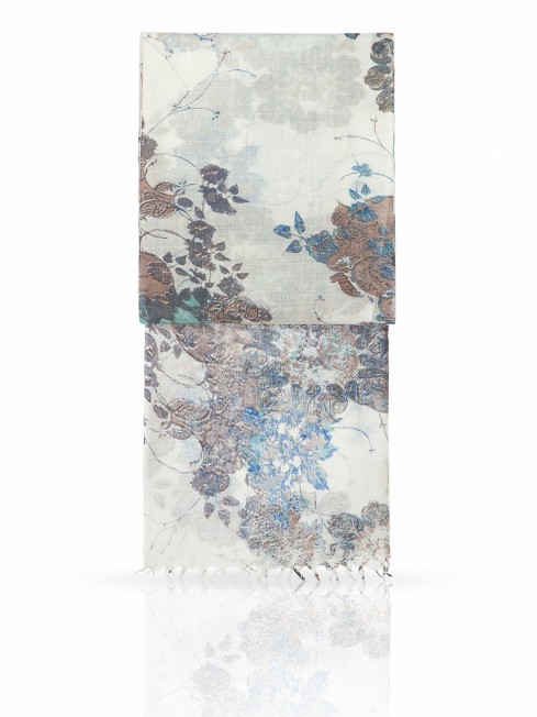 Палантин Унисекс W-ORNAMENT/WHT
